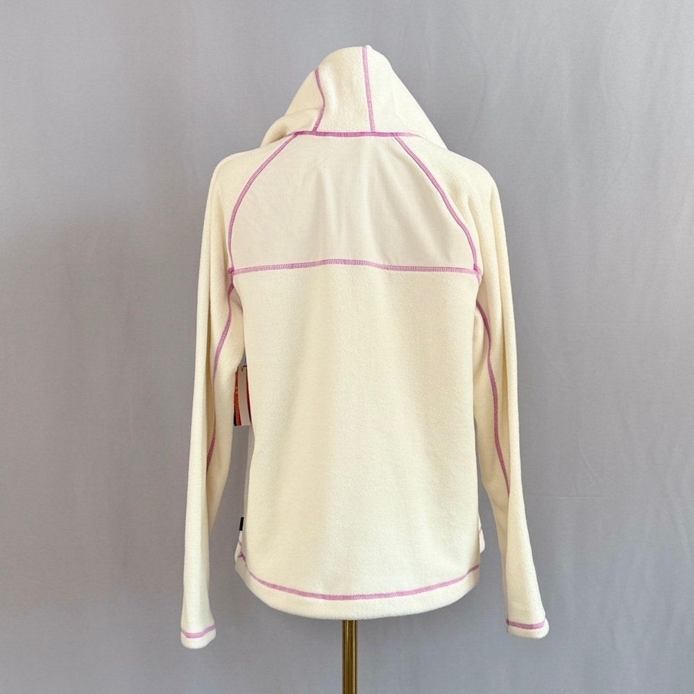 Bass Outdoor Cozy Cream Hoodie Sweater with Pink Trim - Picture 4 of 6